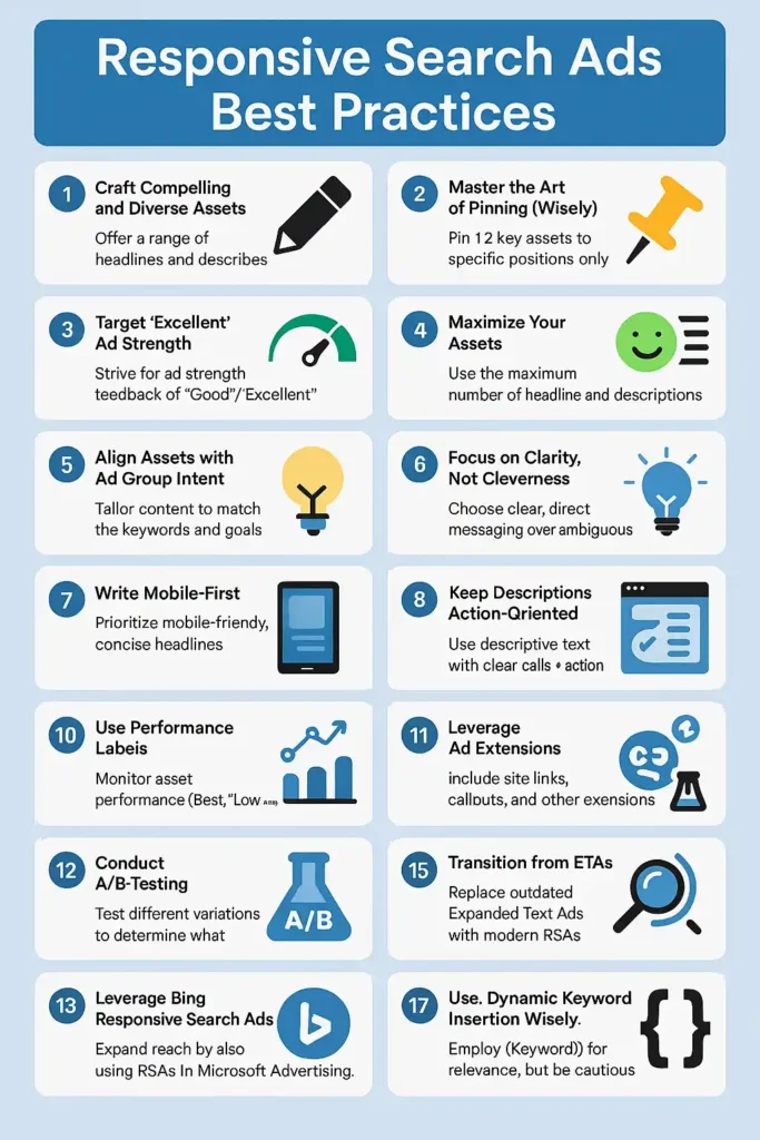 visual checklist responsive ads